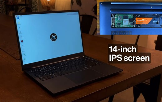 Argon ONE UP - A Raspberry Pi CM5-powered 14-inch laptop (Crowdfunding) - CNX Software
