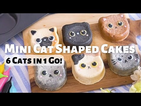 How to make a cat shaped cake｜Mini cat themed cake ideas