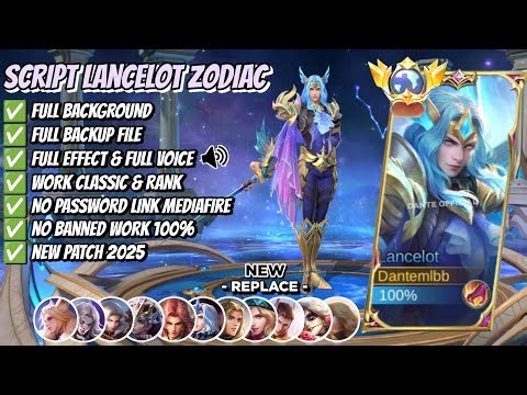 Script Skin Lancelot Zodiac - Pisces No Password | Full Effect Voice | Patch Terbaru