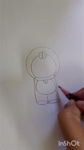 easy Doraemon drawing #doraemon #anime #drawing #sketchbook #childrensongs