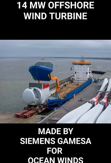 Siemens Gamesa plant in Cuxhaven. The first 14 MW nacelles have been loaded onto a vessel at Siemens Gamesa plant in Cuxhaven ready for shipping to OW Ocean Winds' Moray West offshore wind power plant. | TCGM