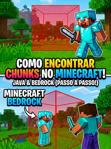 Encontre CHUNKS no Minecraft (Java e Bedrock)