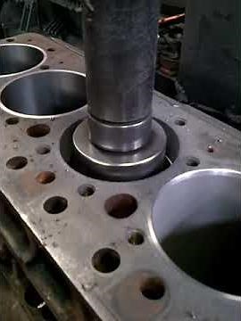 Reboring a engine block