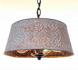 Ornate Copper Farmhouse Chandelier Light Dining Room Lighting Fixture Flush Mount Metal Kitchen Bathroom Cabin Cottage Lodge Office Airbnb - Etsy