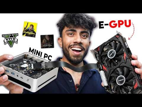 I Tried E-GPU Gaming - Install & Setup GPU in Laptop & Mini PC