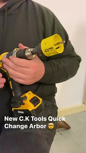 2.7K views · 4 comments | The NEW C.K Quick Change Hole Saw Arbor Kit delivers fast and simple Hole Saw changes every time - fantastic for when working with multiple hole saw sizes up to 210mm! Get yours now at your local C.K Stockists!  #cktools #tools #handtools #sparky #sparkylife #electrician | C.K tools | Facebook