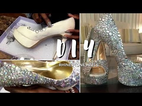DIY HOW TO BEDAZZLED HEELS