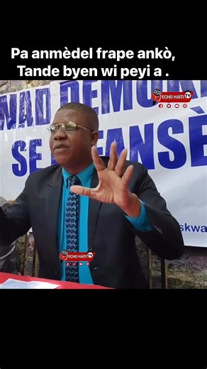 723K views · 9.4K reactions | Pa anmèdel frape ankò, tande byen wi peyi a . | Écho Haiti TV | Facebook