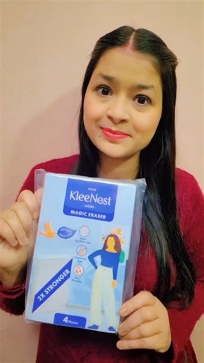 Sakshi Gupta on Instagram: "Comment for the link 👇 Experience Hassle-Free Cleaning with our Magic Eraser! ✅ Works with just water – no harsh chemicals ✅ Perfect multi-surface cleaner (walls, tiles, glass, floors, shoes & more) ✅ Removes tough stains, grease & marks with ease ✅ Non-abrasive & scratch-free – safe for delicate finishes ✅ Eco-friendly, reusable & sustainable Upgrade your cleaning routine – safe for you, your family & the planet 🌍✨ @kleenest.in #Amazonfinds #trendingreels #multipur