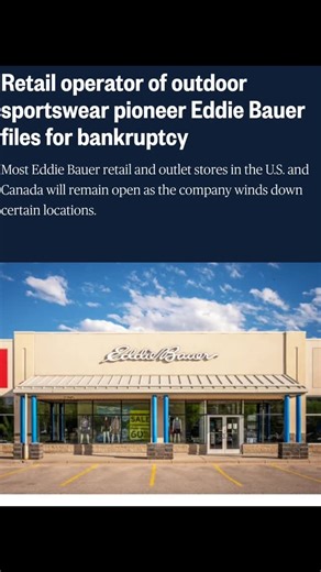 Talk Yo Sh!t Podcast | The operator of roughly 180 Eddie Bauer stores across the U.S. and Canada has filed for Chapter 11 bankruptcy protection, blaming declining... | Instagram