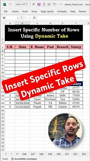 Insert Specific Number of Rows Using Dynamic Take | Insert Specific Number of Rows | Take Formula