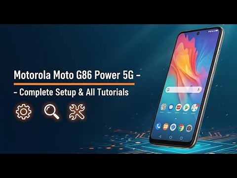 Motorola Moto G86 Power 5G – Complete Setup & All Tutorials