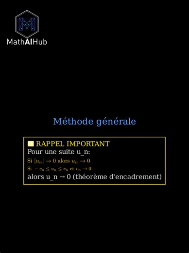 Math 2 bac : Calcul de limites d'une suite #math #2bac #maroc #creatorsearchinsights #mathematics
