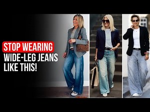 7 GENIUS Wide-Leg Jeans Styling Hacks to Look 10x More EXPENSIVE After 50
