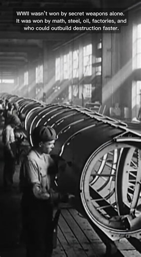 WWII: The Battle of Production, Not Just Weapons #shorts