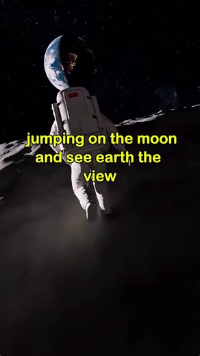 Jumping On The Moon and See Earth The View#MoonJump #EarthView #SpaceExperience #LowGravity #moon