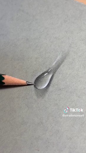 @Daragh O’Brien Art demonstrating how he creates realistic water droplets on Strathmore 400 Series Toned Gray paper using graphite pencil, white pastel and a blending stump.⁠ ⁠ #strathmore #tonedpaper #tonedgray #graypaper #tonedart #pencilart #pencildrawing #pencils #waterdrops #waterdroplets #waterart #artvideo #drawingvideo #artprocess #drawingprocess #graphite #graphiteart #graphitepencil #whitepastel #pastelpencil #realism #hyperrealism