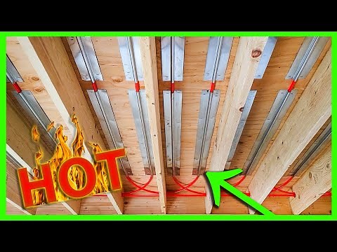 How To Install Under Floor Radiant Tubing With Aluminum Omega Heat Transfer Plates Between Joists
