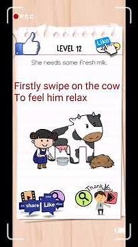 Brain Test 2 Emily's Farm level 12 solution or walkthrough