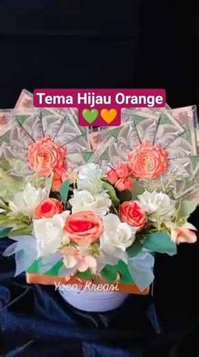 Money Box Flower 5K💚🧡 #buketku#buketku-f4w#buketuang#buketcemilan#snackbox#towersnack