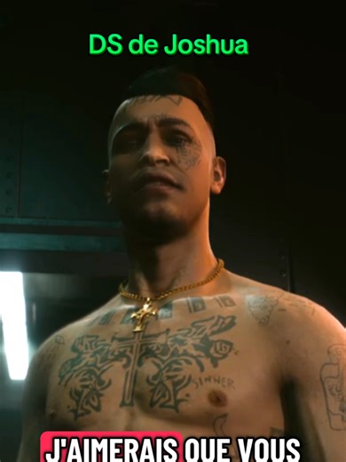 La crucifixion de Joshua , le prisonnier cherchant la rédemption de Cyberpunk 2077 . #cyberpunk #cyberpunk2077 #gamingontiktok❤ #jeuxvidéo #ps5