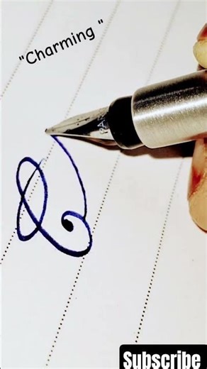 "charming"#calligraphy #handwriting #cursive #cursivewriting #fountainpen #penmanship