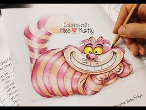 Coloring DISNEY VILLAINS with colored pencil | Cheshire Cat