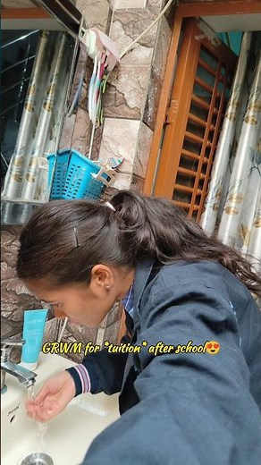 GRWM for *tuition* after school😍📚🎒#school #afterschool #shorts #ytshorts #grwm #getreadywithme