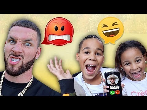 FamousTubeKIDS Prank Call Daddy | Kids Pretend Play