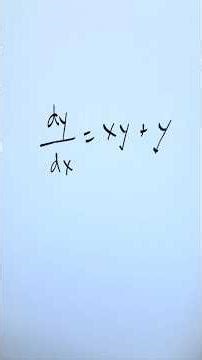 Solve a Separable Differential Eq.