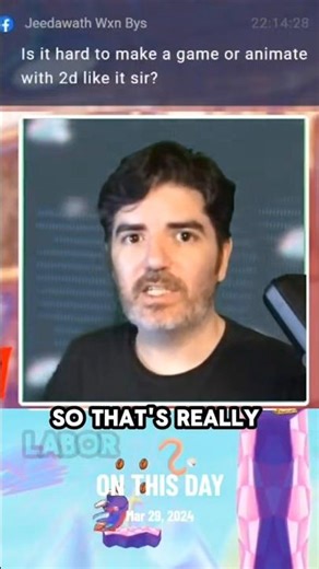 Hard to make a game in 2D?#gamedev #indiegames #handdrawnanimation