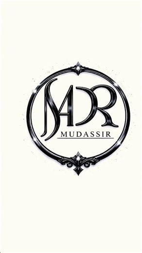 Creative logo design🔥 | MUDASSIR name | comment your name #shorts