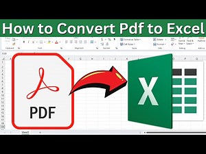 how to convert pdf to excel | how to convert pdf file into excel | convert pdf to excel