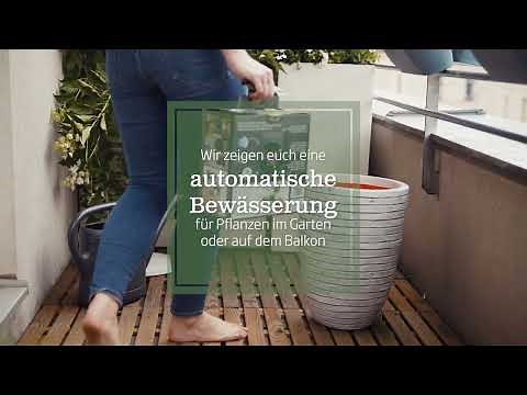 Automatische Bewässerung ohne Wasseranschluss auf Balkon/Terrasse