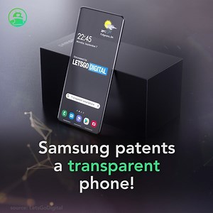 98K views · 1.9K reactions | Samsung patent points to a transparent phone straight out of sci-fi. Read more: https://andauth.co/5K7MiF #technology #Samsung #scifi | Android Authority | Facebook