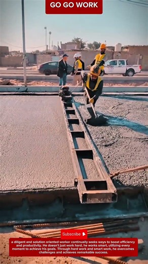 Manual Rail-Guided Screeding System for Concrete Flattening and Precision Slab Finishing