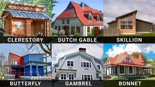 15 common roof types explained | House roof ideas