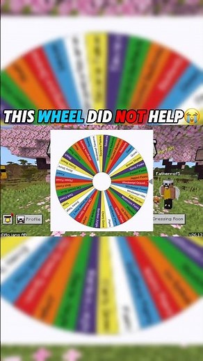 I Let a Wheel Decide My Fate… BIG Mistake #minecraft #minecraftshorts #fyp