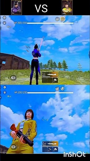 rin vs Kelly m79 gun damage test 🤔🤯 #shortvideoff