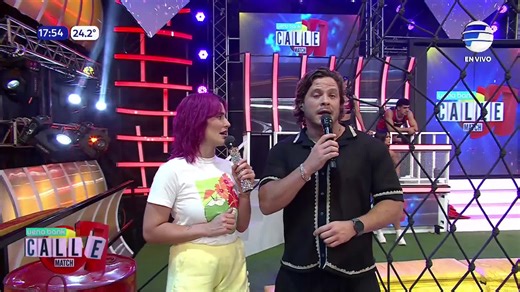 El enfrentamiento está muy POTENTE💥 1er compe: Mariana y Magno 🆚 Taekyo y Vivi 2da compe: Diego y Sara 🆚 Cristofer y Gloria ¡Que se salve el mejor!🏅 🟡🔴 @ueno_py #uenobank #Calle7Match