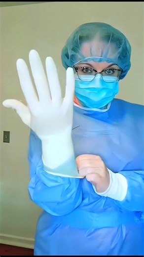 Nurse.Latex on Instagram: "Is the patient all prepped up and ready? Wonderful, then let's glove up and get started with the procedure. Huge thanks to the amazing @nursechristina69 for the amazing video in a lovely surgical outfit. Make sure to explore her wonderful content. Follow @nursechristina69 ❤️❤️ Follow @nurse.latex ❤️❤️ #scrubs #surgicalgown #whitegloves #latexgloves #surgicalnurse #ppe #surgicalmask #latexnurse #nurselatex #medfet #gloveslover"