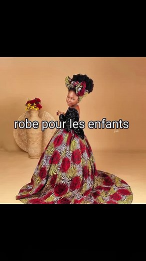 Robe longue pour enfants en pagne : Modèles tendances 2024