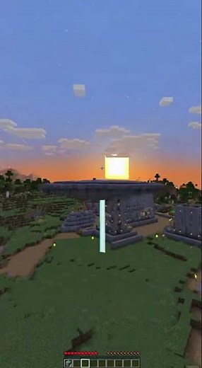 Minecraft UFO Crash Lands On My Base (Flying Saucer Build Shorts)