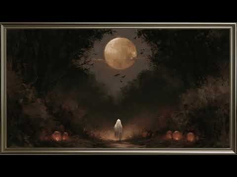 Moonlit Haunted Autumn | Halloween Ghost Forest | 4K Frame TV Art Screensaver | NO ADS | NO MUSIC