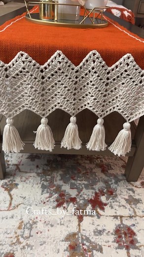 #tablerunner #crochet #tığişi