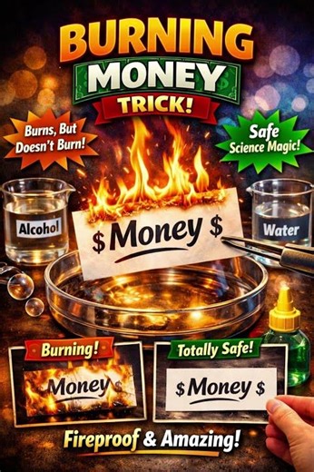 “Burning Money | Chemistry Magic Trick!”