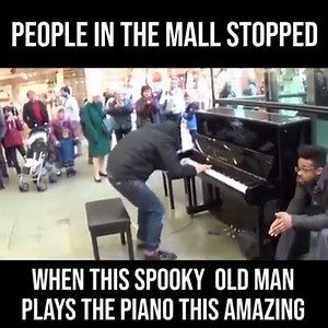 558K views · 4.7K reactions | This elderly man is a piano master! People in the mall just stopped and watch him play the piano like a professional piano player. Age doesn't matter and won't affect your passion in your life. | The Gifted | Facebook