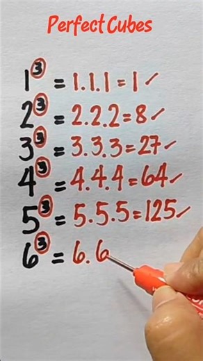 Perfect Cubes #math #basicmath #mathematics #mathtricks #mathchallenge