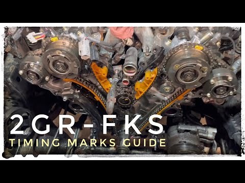 TOYOTA 2GR-FKS (Tacoma/Highlander/Sienna/Camry)• set Timing chain Timing marks - Quick Repair Guide