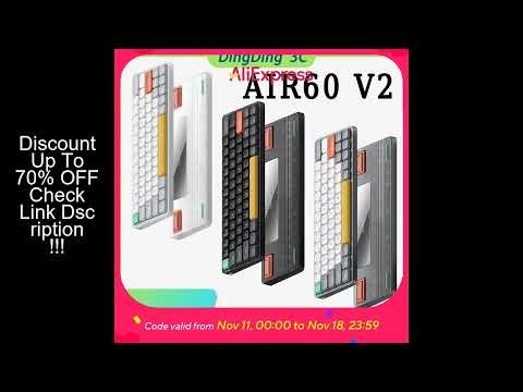 NuPhy Air60 V2 Wireless Dwarf Switch Mechanical Keyboard 3Mode Long Battery Life Ultra-thin Silent O